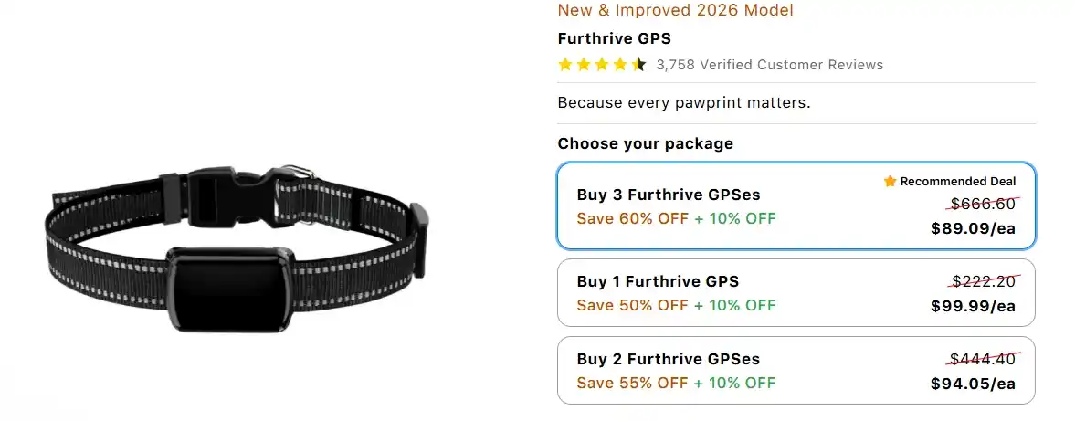 Furthrive GPS price